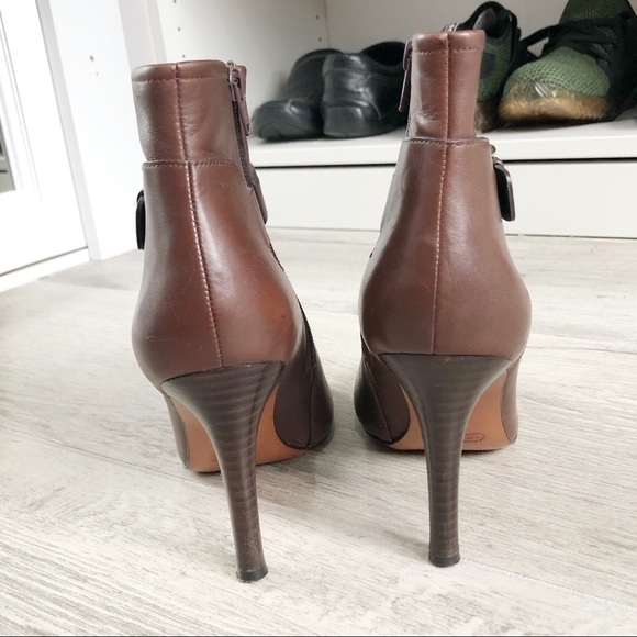 Coach “Mason” Leather Heeled Booties - Picture 6 of 16